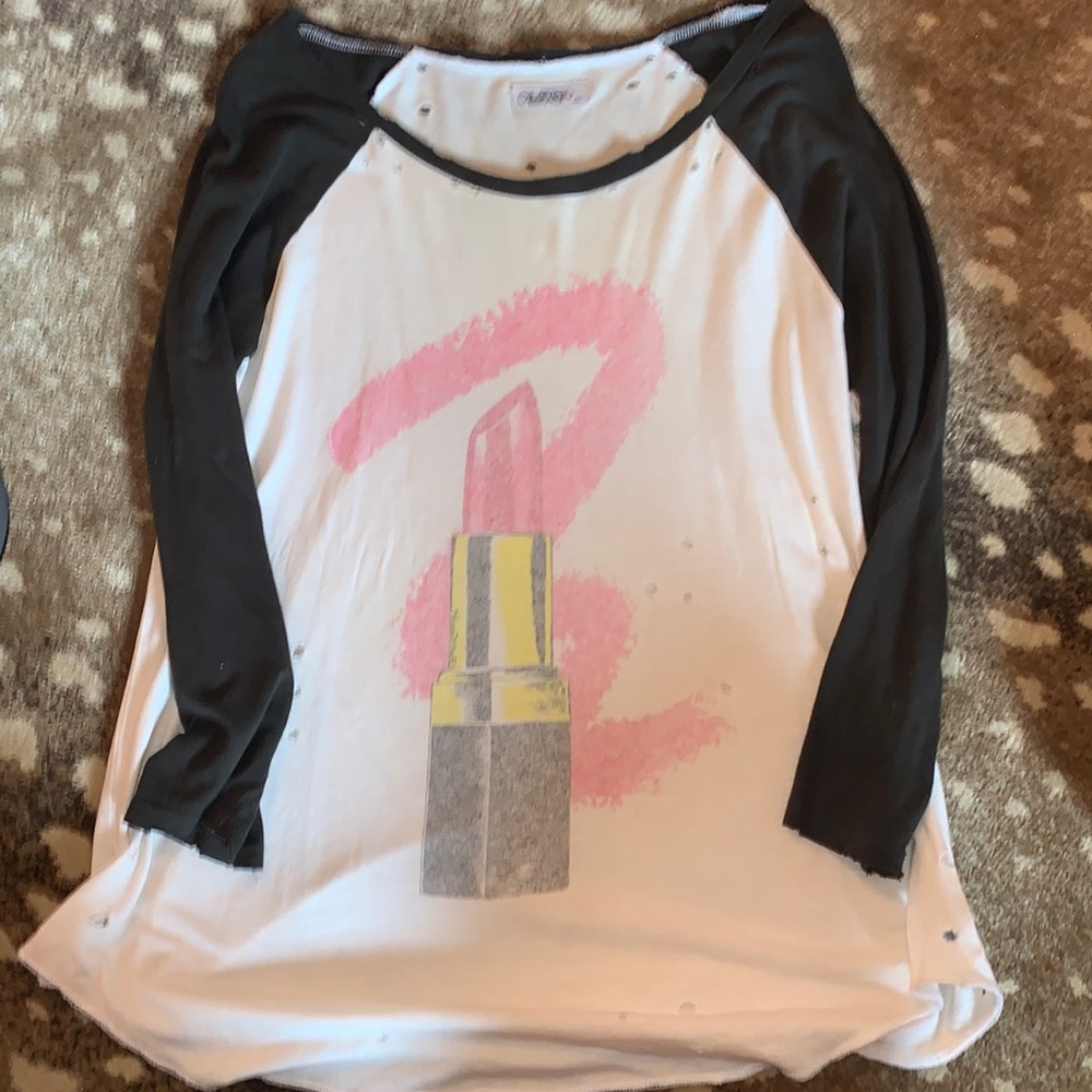 Lauren moshi baseball graphic tee